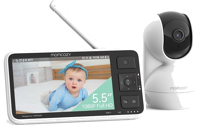 Momcozy BM03 Babyphone ohne WLAN mit 5,5-Zoll-Display