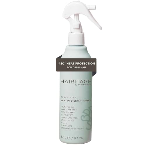 Heat protectant spray for hair with thermal styling protection