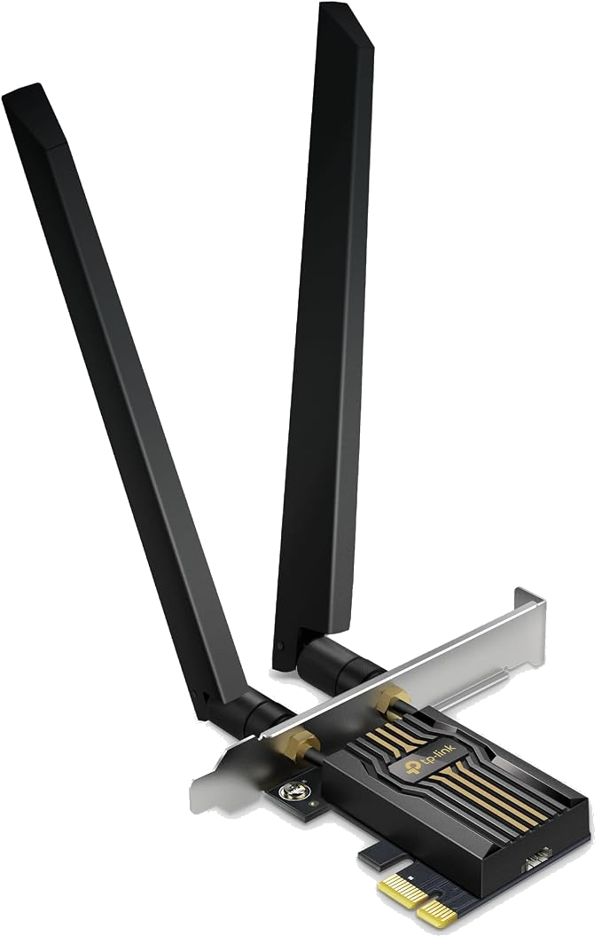 TP-Link BE9300 PCIe WiFi 7 Card for Desktop PC|Tri-Band, High-Gain Antenna