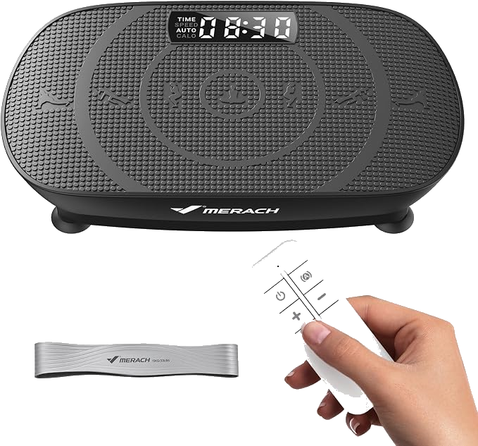 Black MERACH CV30 vibration plate with LED display