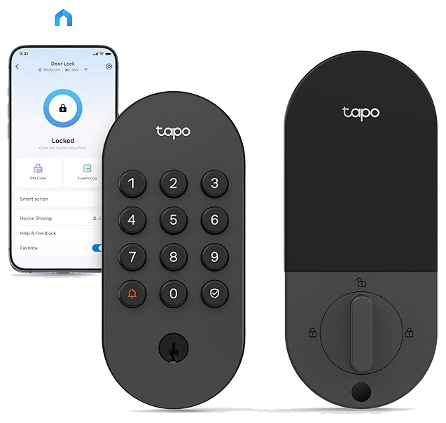 Tapo Smart Wi-Fi Deadbolt Door Lock, Keyless Tactile Buttons, DL100