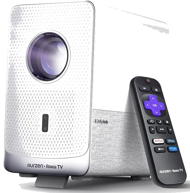 Aurzen D1R Cube Roku TV Smart Projector