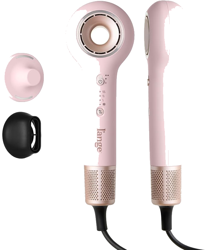 L'ANGE HAIR Axia HaloRing Hair Dryer in blush